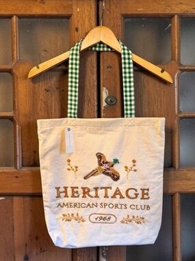 Anthropologie Printed Beaded Canvas Tote🦆